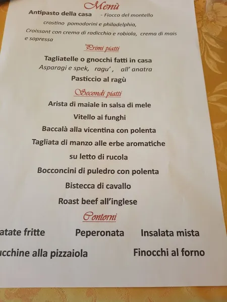 menu 0 of Trattoria Da Mario Ai Pascoli