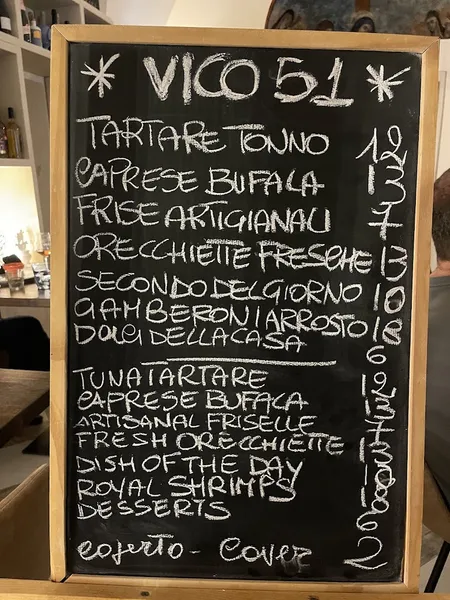 menu 0 of Vico51 bar&cucina