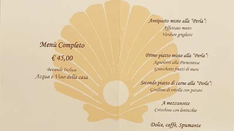 menu 1 of Ristorante Trattoria LA PERLA