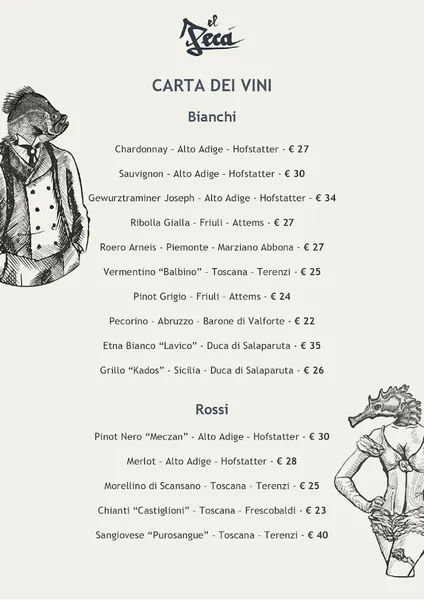 menu 1 of El Pecà