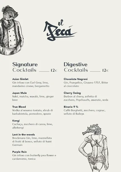 menu 2 of El Pecà