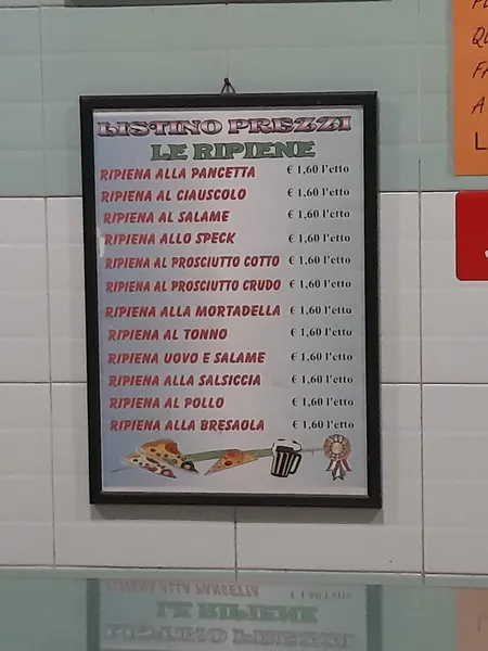 menu 1 of Paradiso Pizzestre