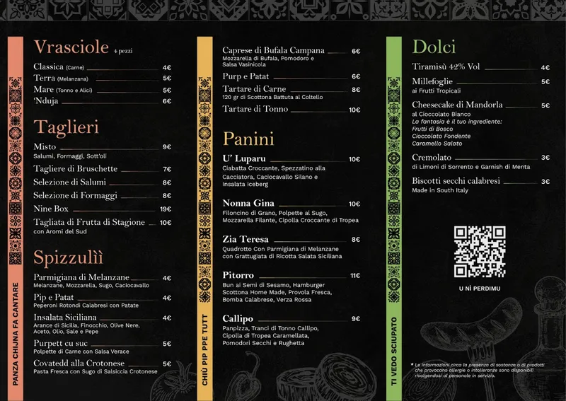 menu 0 of Vrasciò