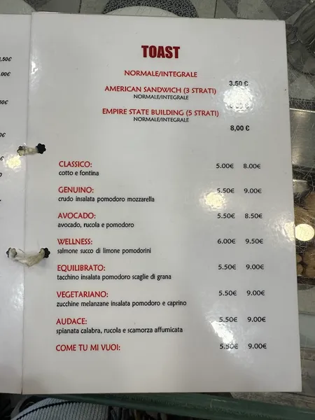 menu 2 of Mr. Moussa Caffè 114