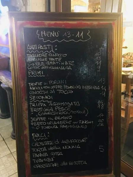 menu 1 of Osteria Tiè