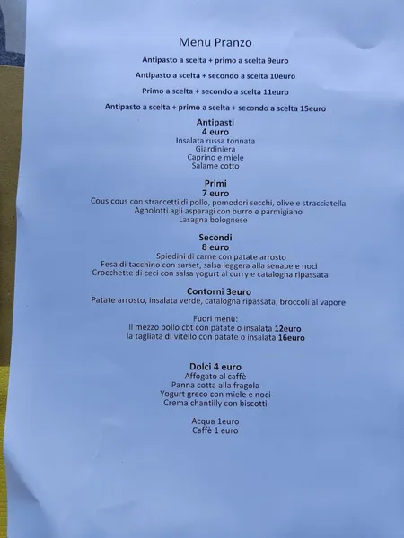 menu 2 of Trattoria Fermata Nizza | Trattoria San Salvario Torino