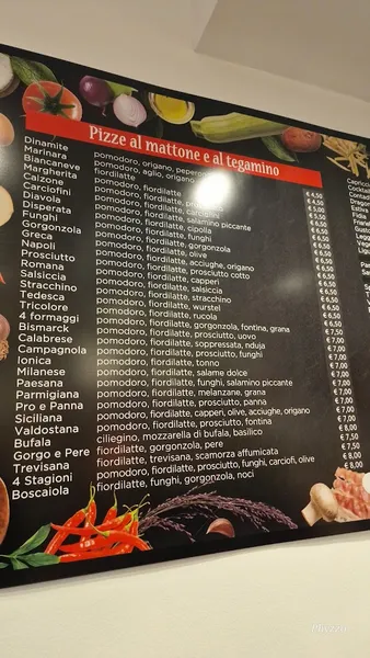 menu 0 of Pizzeria Asporto Gustositá