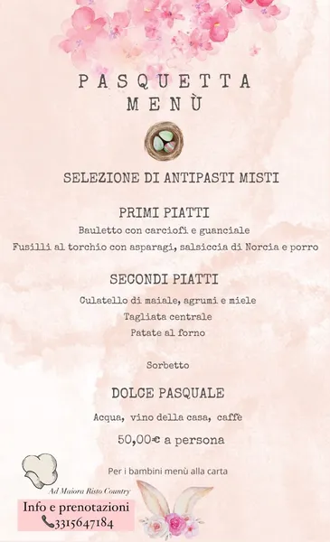 menu 0 of Ad Maiora Risto Country