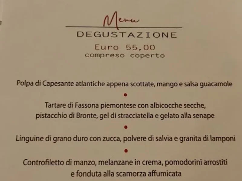 menu 0 of Hostaria Ducale