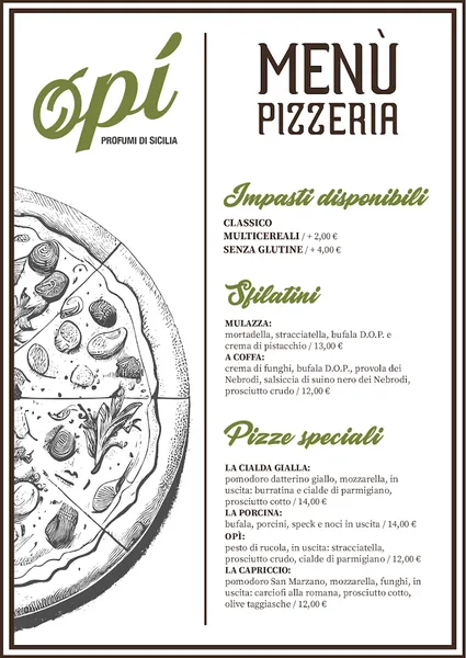 menu 2 of Opí Profumi di Sicilia