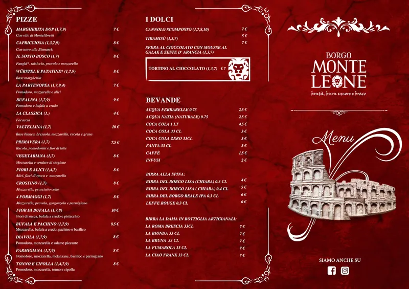 menu 1 of Borgo Monteleone - Bontà, buon umore e brace