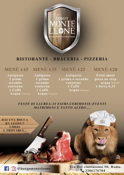 menu 2 of Borgo Monteleone - Bontà, buon umore e brace