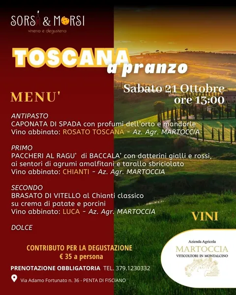 menu 1 of Sorsi & Morsi Vineria Degusteria