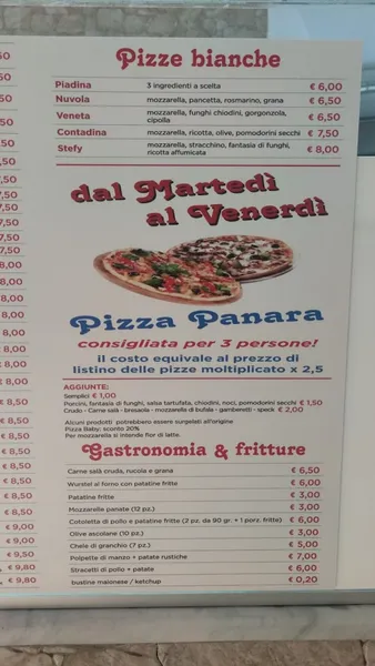 menu 1 of Arte Pizza Parona