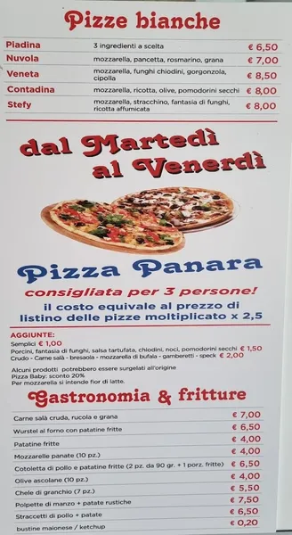 menu 0 of Arte Pizza Parona