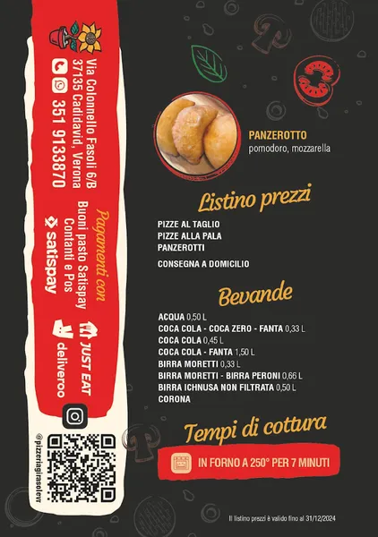 menu 0 of Pizzeria al taglio Il Girasole