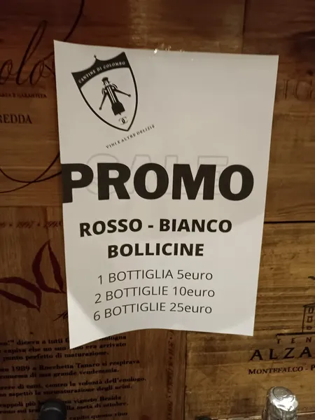 menu 2 of Cantine di Colombo Albaro