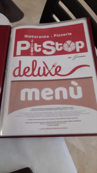 menu 0 of Deluxe Pit Stop di Ciro Vestita