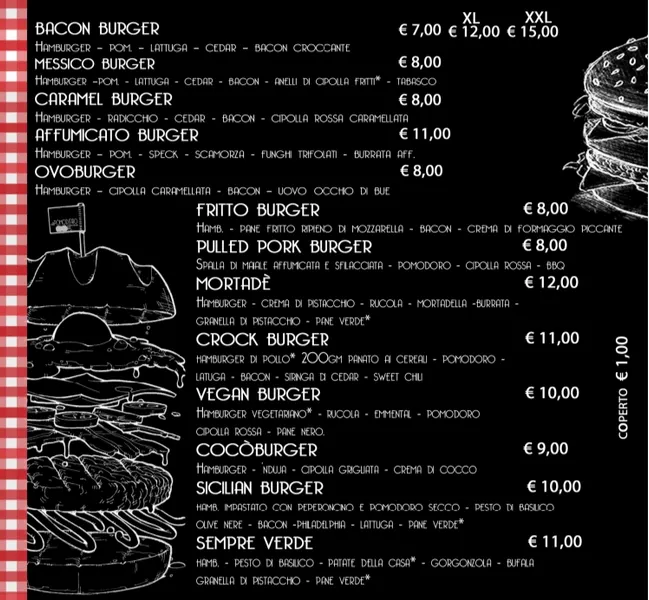 menu 0 of Al Pomodoro