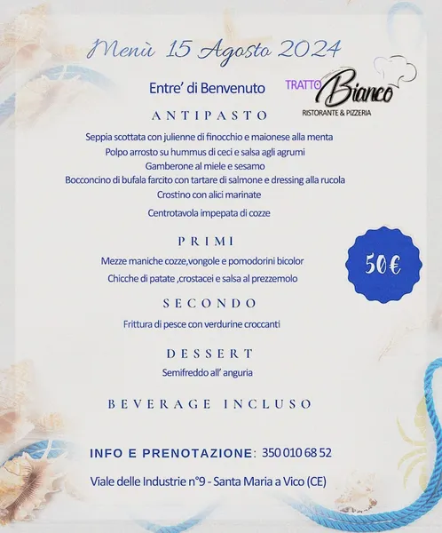 menu 0 of Loredana Errichiello Tratto Bianco