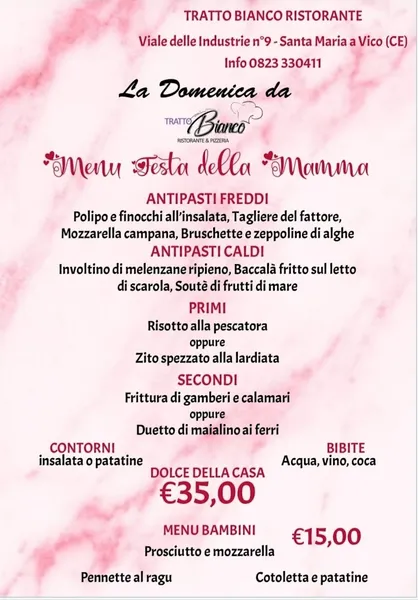 menu 2 of Loredana Errichiello Tratto Bianco