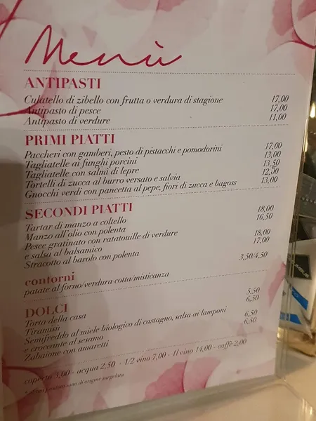 menu 1 of Trattoria Al Fontanone