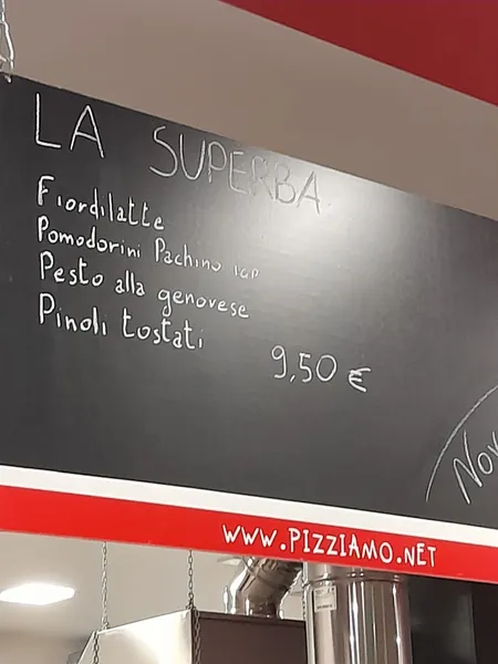 menu 0 of Pizziamo!?