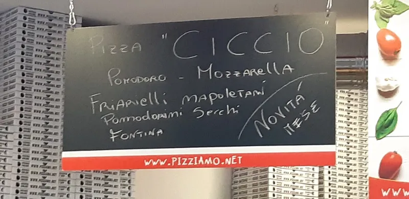 menu 1 of Pizziamo!?