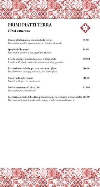 menu 0 of Il Cavalluccio Marino