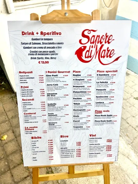 menu 0 of Sapore di mare