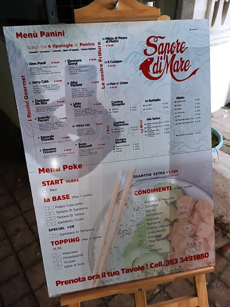 menu 1 of Sapore di mare