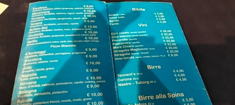 menu 0 of Il Fondaco