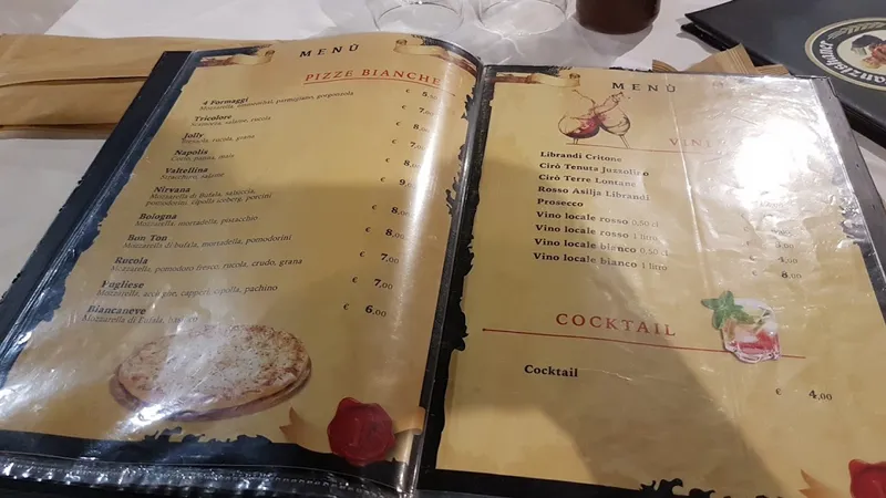 menu 2 of Il Fondaco