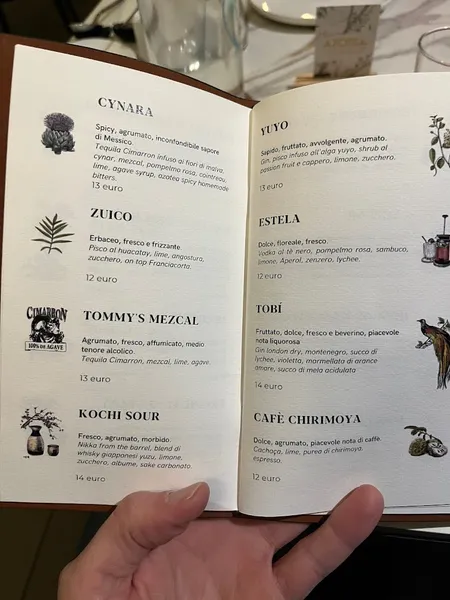 menu 2 of Azotea