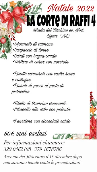 menu 1 of La corte di Raffi 4