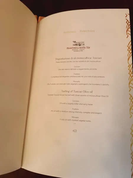 menu 0 of Rivoire Brera