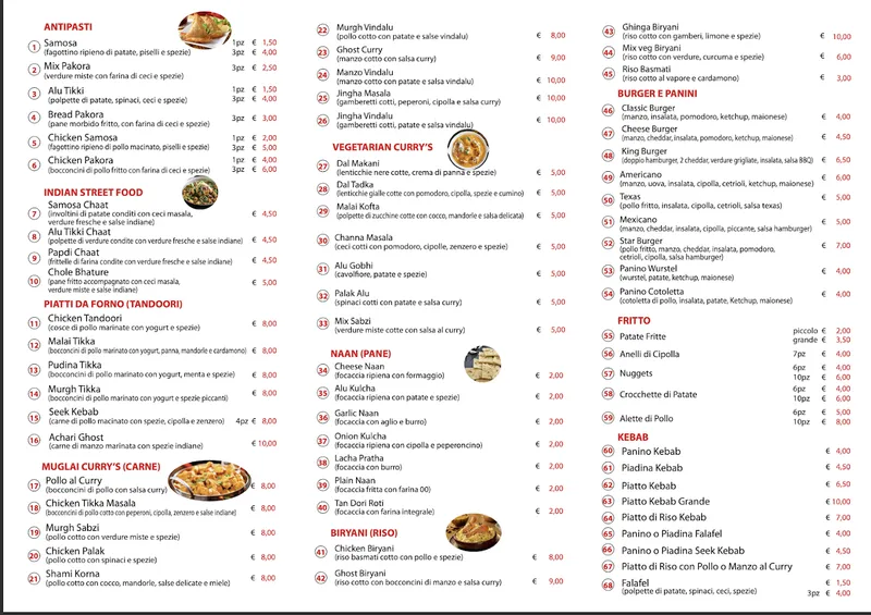 menu 0 of Star Kebab Cucina Indiana