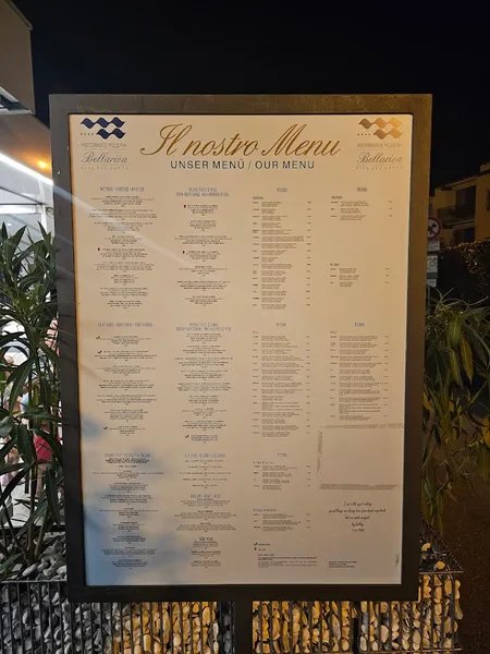 menu 0 of Ristorante Bellariva