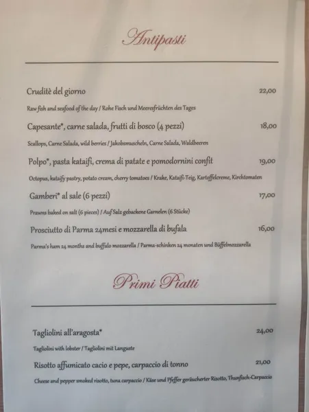 menu 0 of Osteria de l’Anzolim