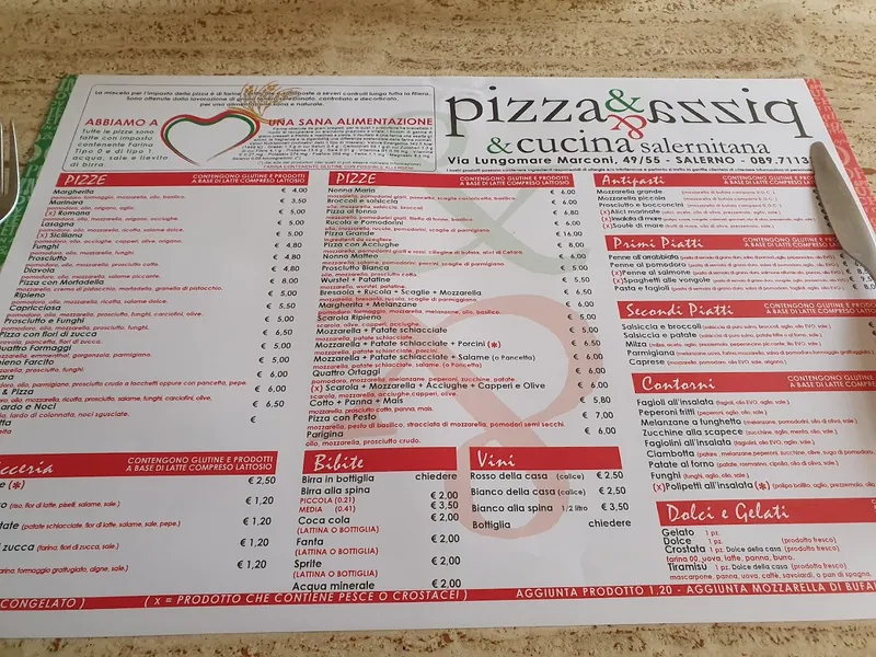 menu 1 of pizza & pizza