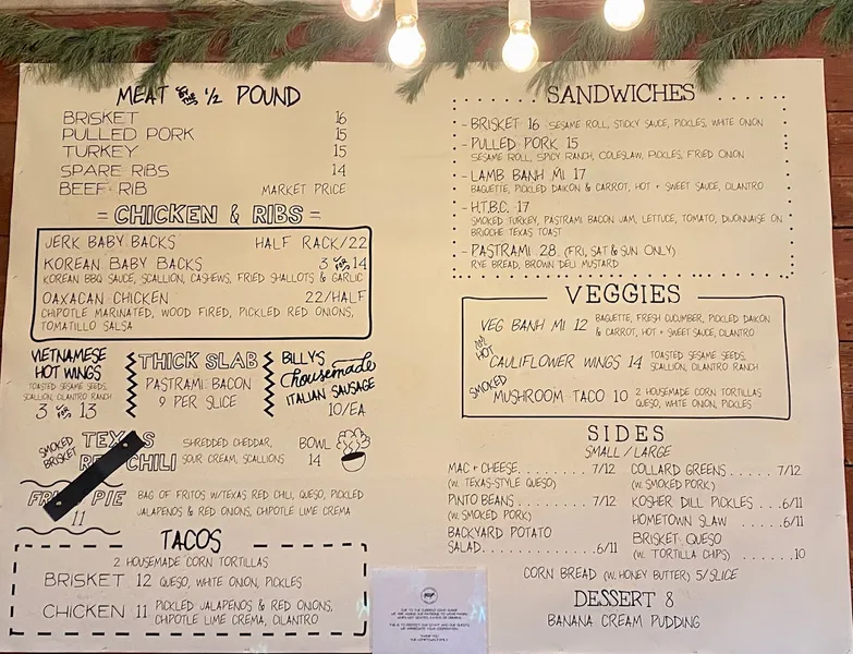 menu 0 of Hometown Bar-B-Que