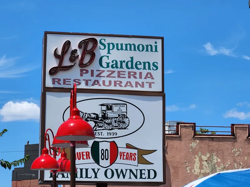 menu 2 of L&B Spumoni Gardens