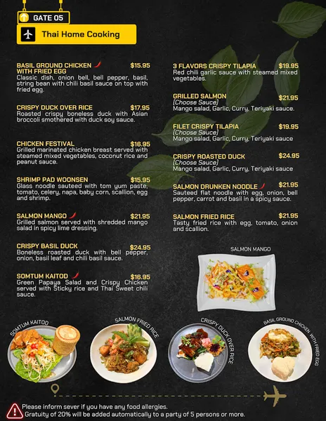 menu 0 of Thai Terminal