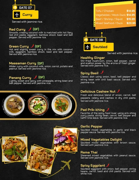 menu 2 of Thai Terminal