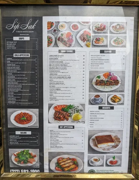 menu 1 of SipSak