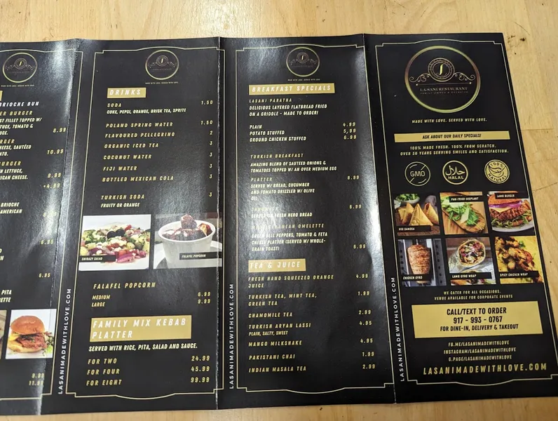 menu 2 of Lasani Grill