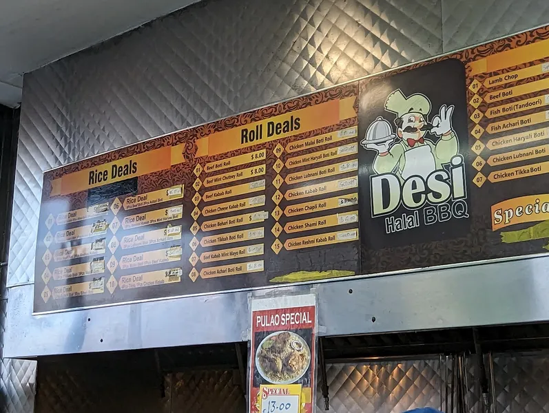 menu 1 of DESI BBQ Halal