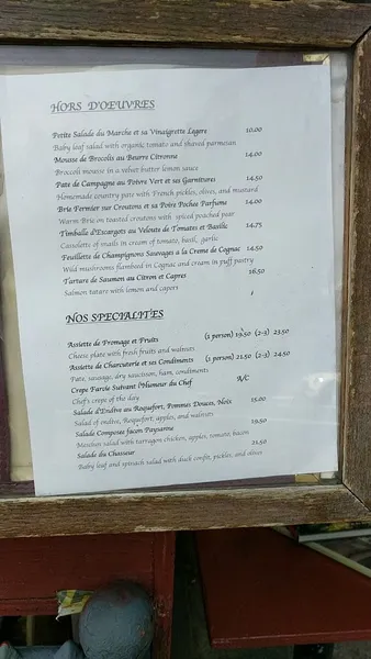 menu 2 of La Ripaille