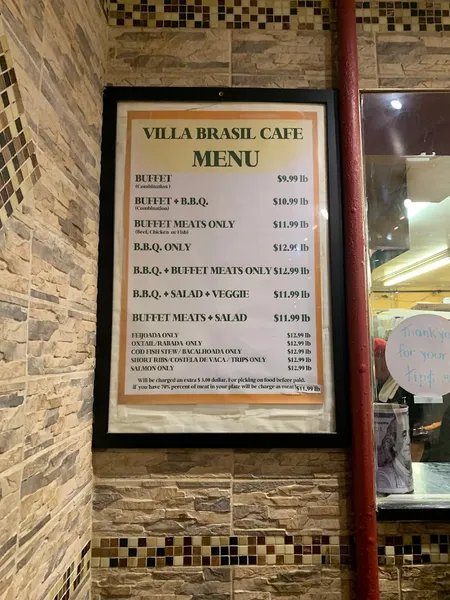 menu 2 of Villa Brazil Café Grill