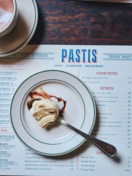 menu 0 of Pastis